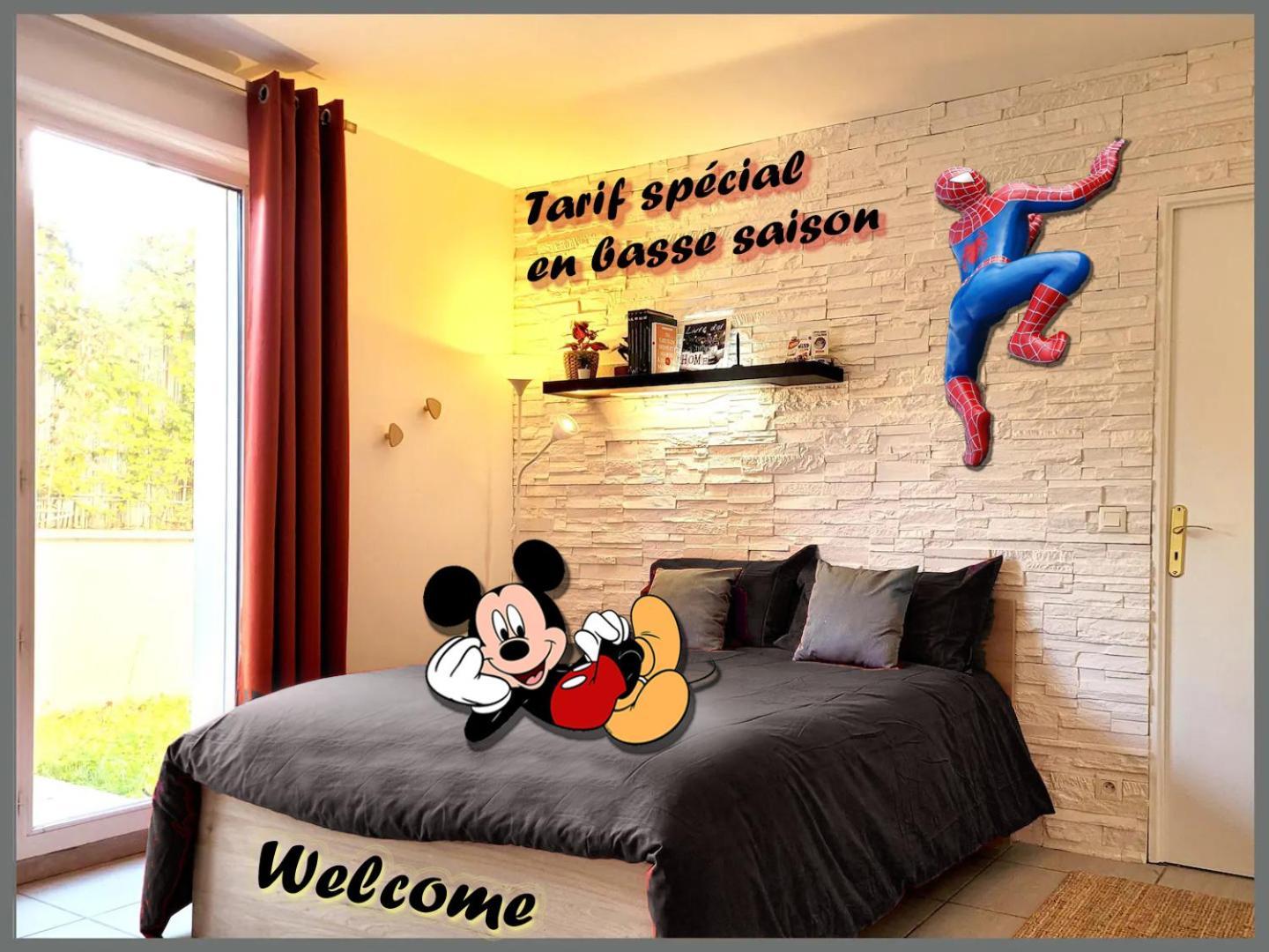 Appartement Avec Salle De Jeux Privee,10Min De Disney Transport En Commun 6 Couchages Chanteloup-en-Brie Exteriör bild